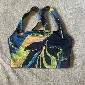 Nike Multicolor Abstract Sports Bra